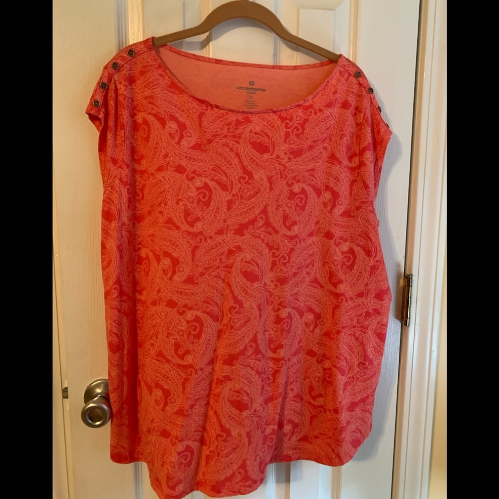 Liz Claiborne Cotton-blend top. Size 2X